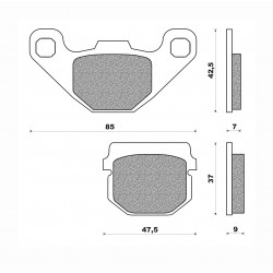 Τακάκια Daytona 36677 (FA083)(FD085) Τακάκια Daytona 36677 (FA083)(FD085)